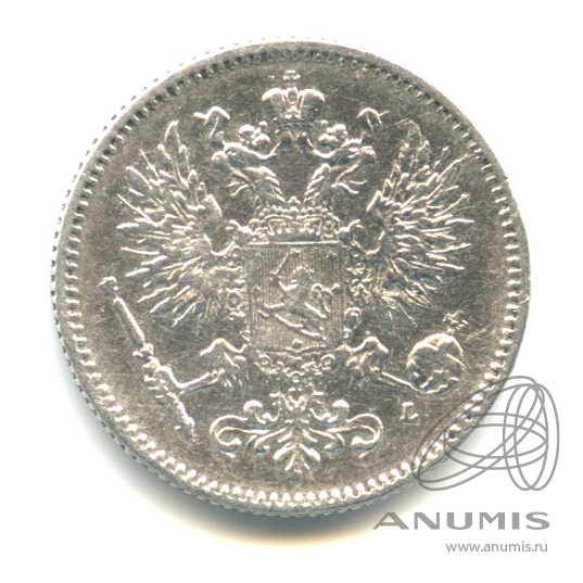 50 пенни 1893 L — Для Финляндии