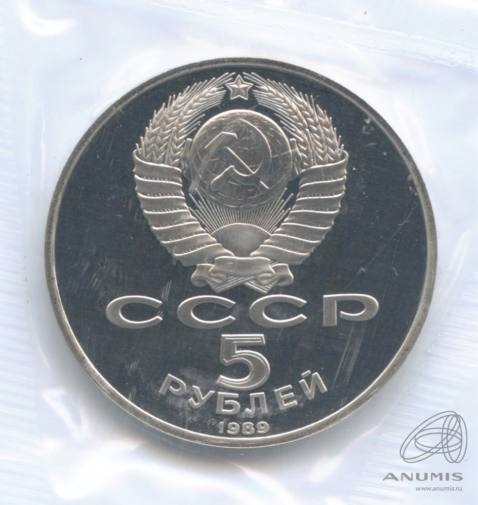 5 рублей 1989 — Регистан. В запайке