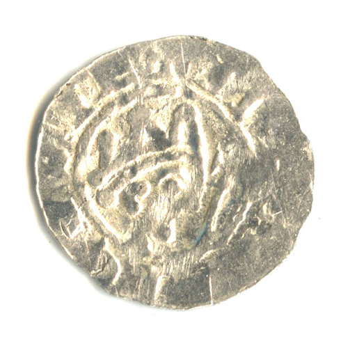 Денарий — Бруно III, Фризия XI в. В капсуле