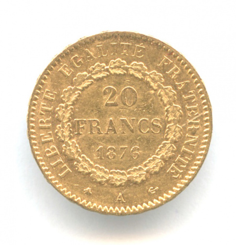 20 франков 1876