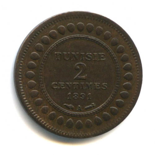 2 сантима 1891