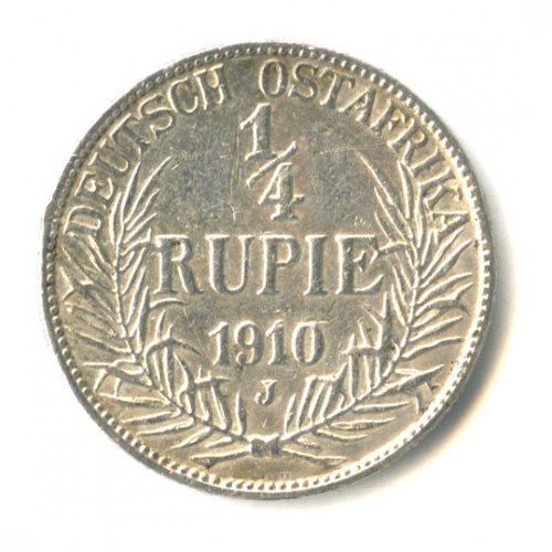 ¼ рупии 1910