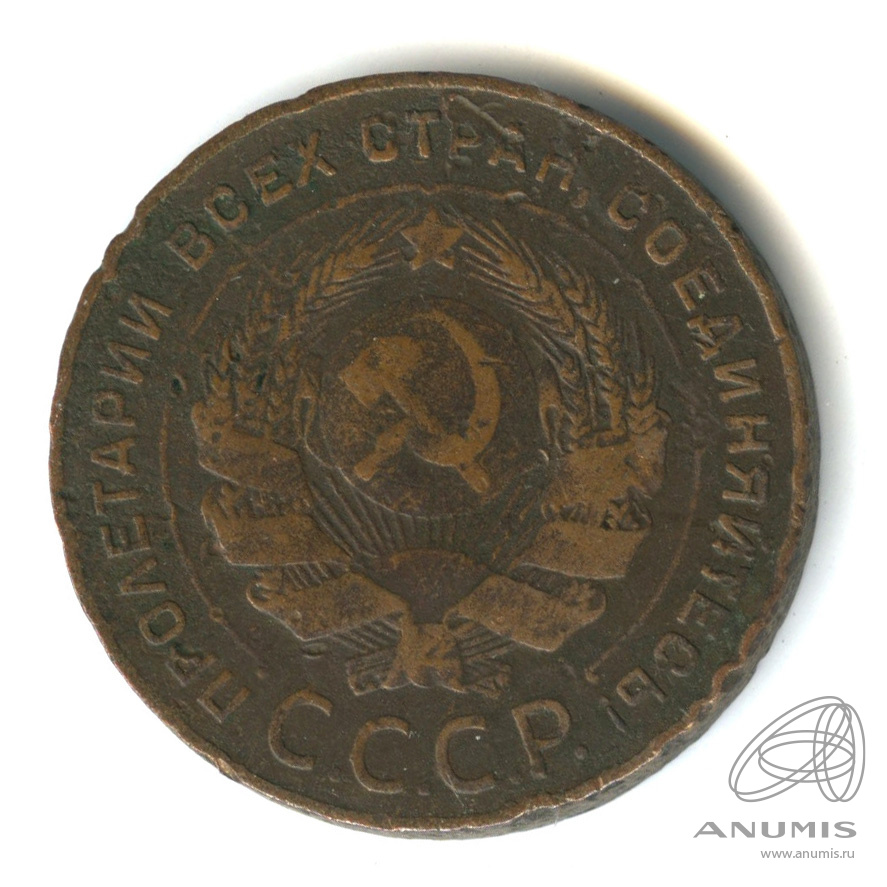5 копеек 1924 — Гурт гладкий. На Николаевском кружке. Земной шар выпуклый (Земной шар плоский)
