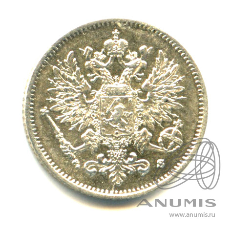 25 пенни 1915 S — Для Финляндии - Яркий штемпельный блеск