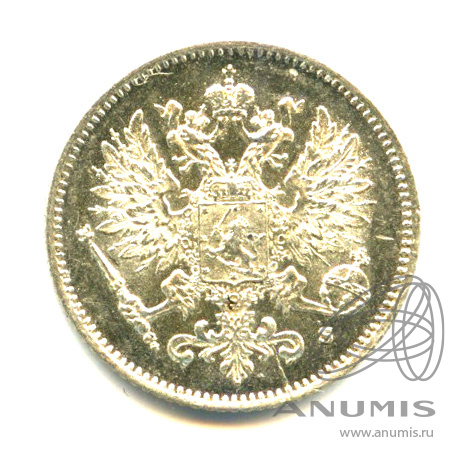 25 пенни 1915 S — Для Финляндии - Яркий штемпельный блеск