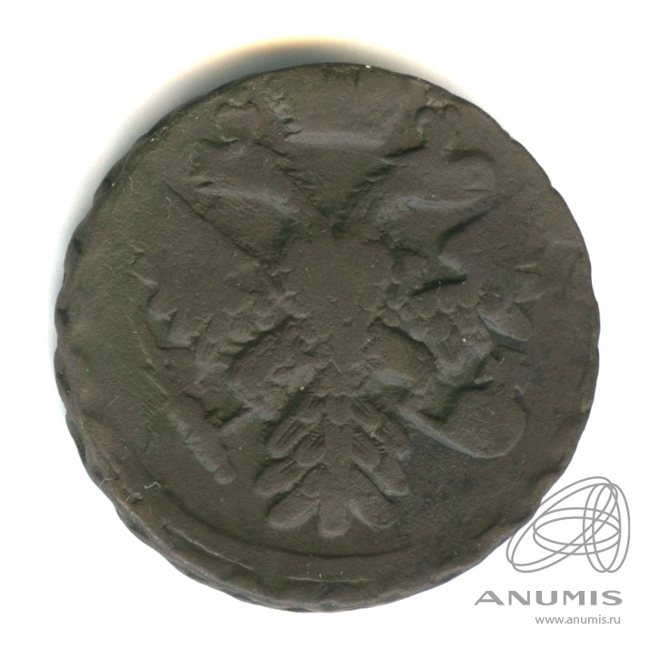 Деньга 1739 — (½ копейки) - Орел 1738 г