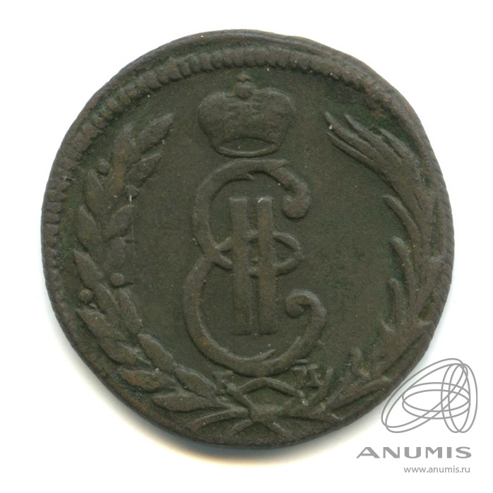 1 копейка 1773 КМ — Сибирская монета