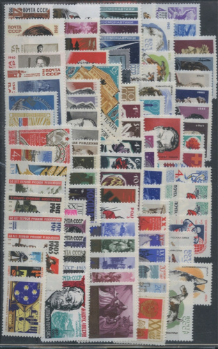 Лот почтовых марок. сцепок, блоков 1965