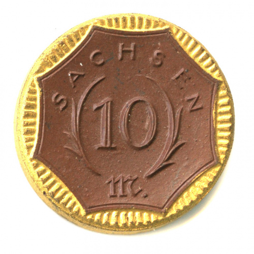 10 марок — Саксония (нотгельд) 1921. Керамика