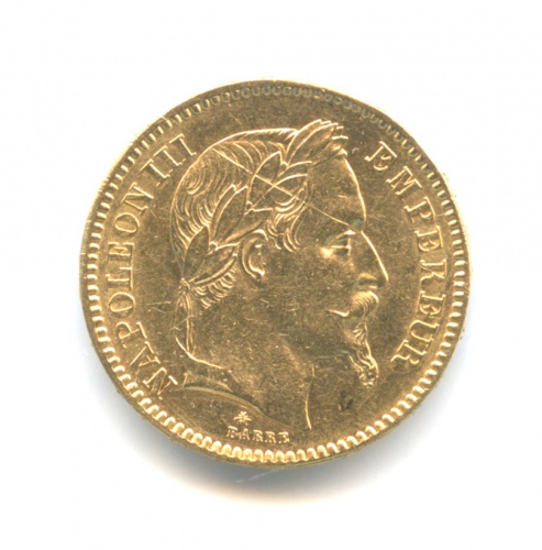 20 франков 1862 A. В капсуле