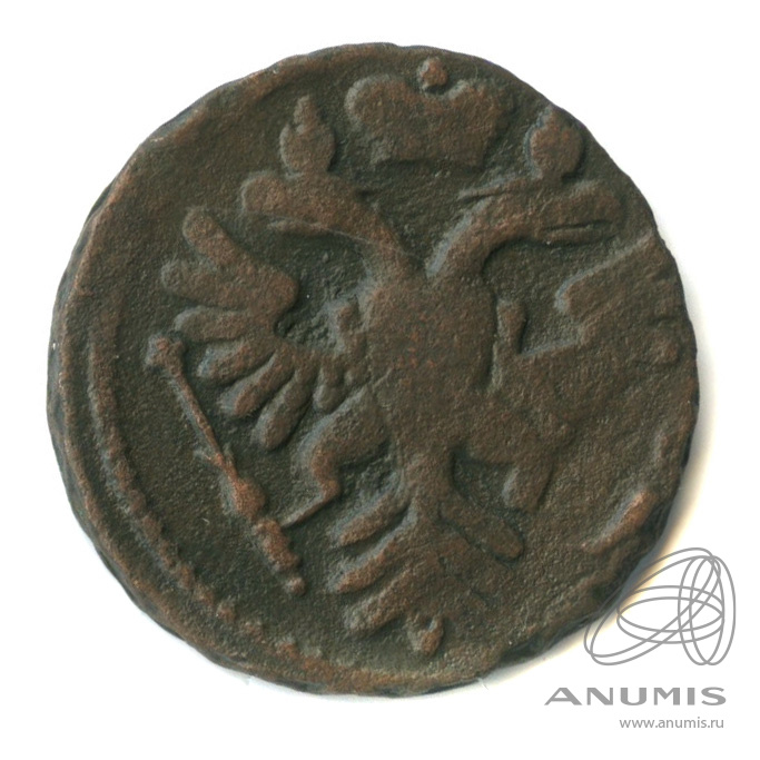 Деньга 1739 — (½ копейки) - Орел 1738 г