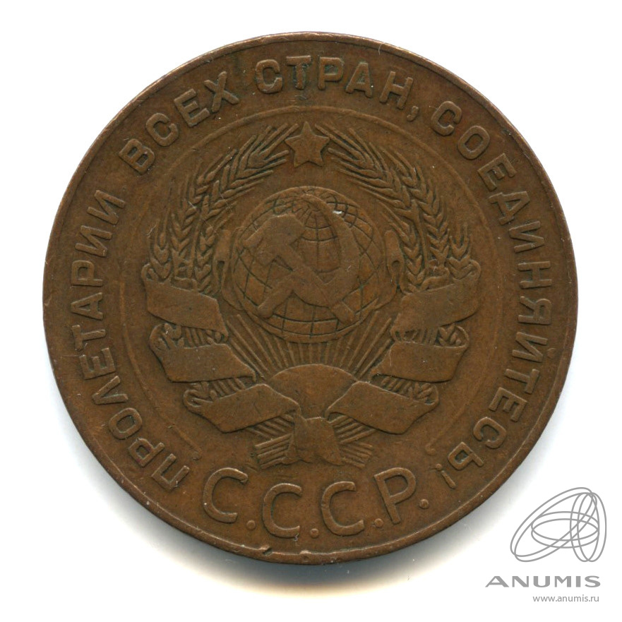 5 копеек 1924 — Гурт гладкий. На Николаевском кружке. Земной шар выпуклый (Земной шар плоский)