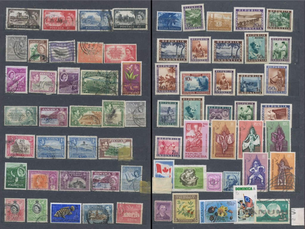 Альбом с марками, 940 шт + блоков 32 шт Гражданская война, СССР ...