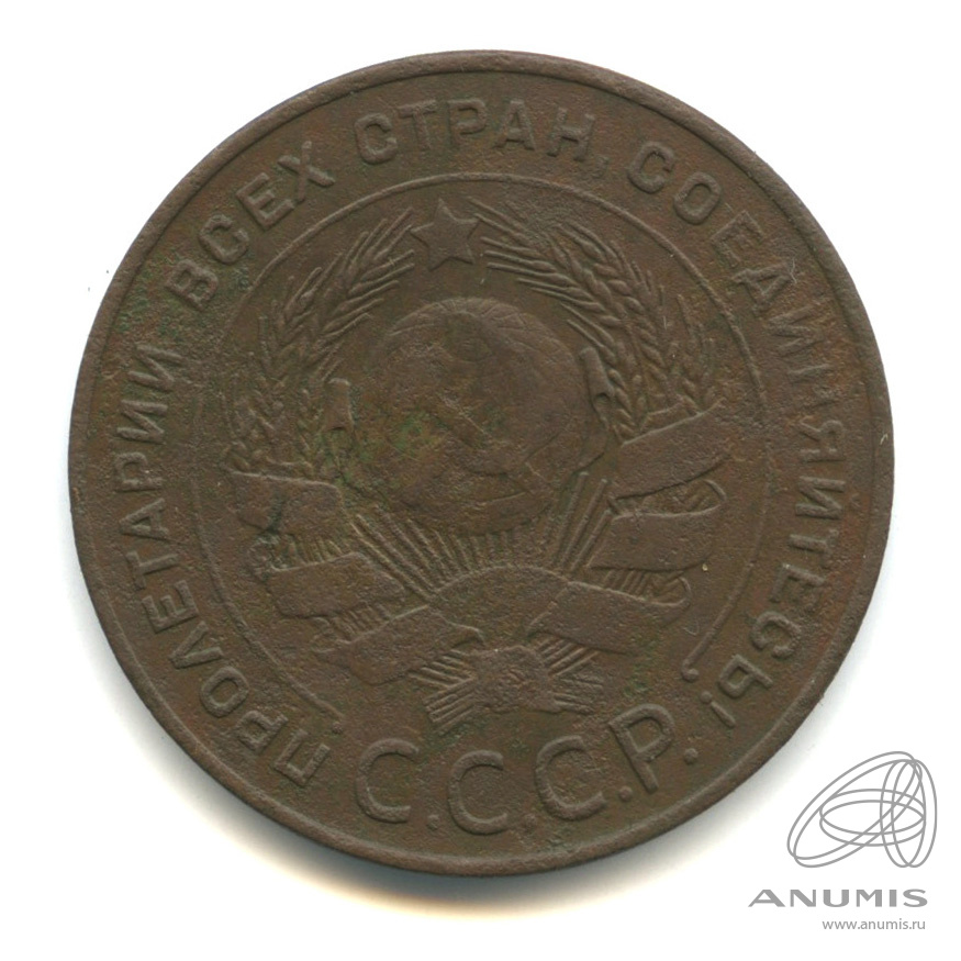 5 копеек 1924 — Гурт гладкий. На Николаевском кружке. Земной шар плоский (Земной шар выпуклый)