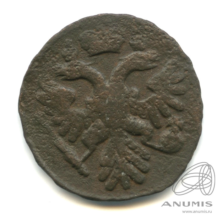 Деньга (½ копейки) 1740 — (½ копейки) - Орел 1738 г. Вес вдове меньше - 4,7 г (Орел 1738 г.)