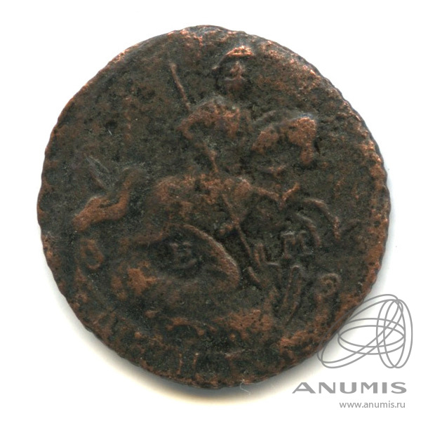 Деньга 1768 ЕМ — ½ копейки