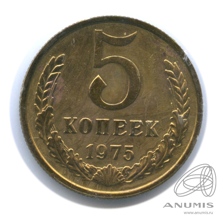 5 копеек 1975 — В холдере