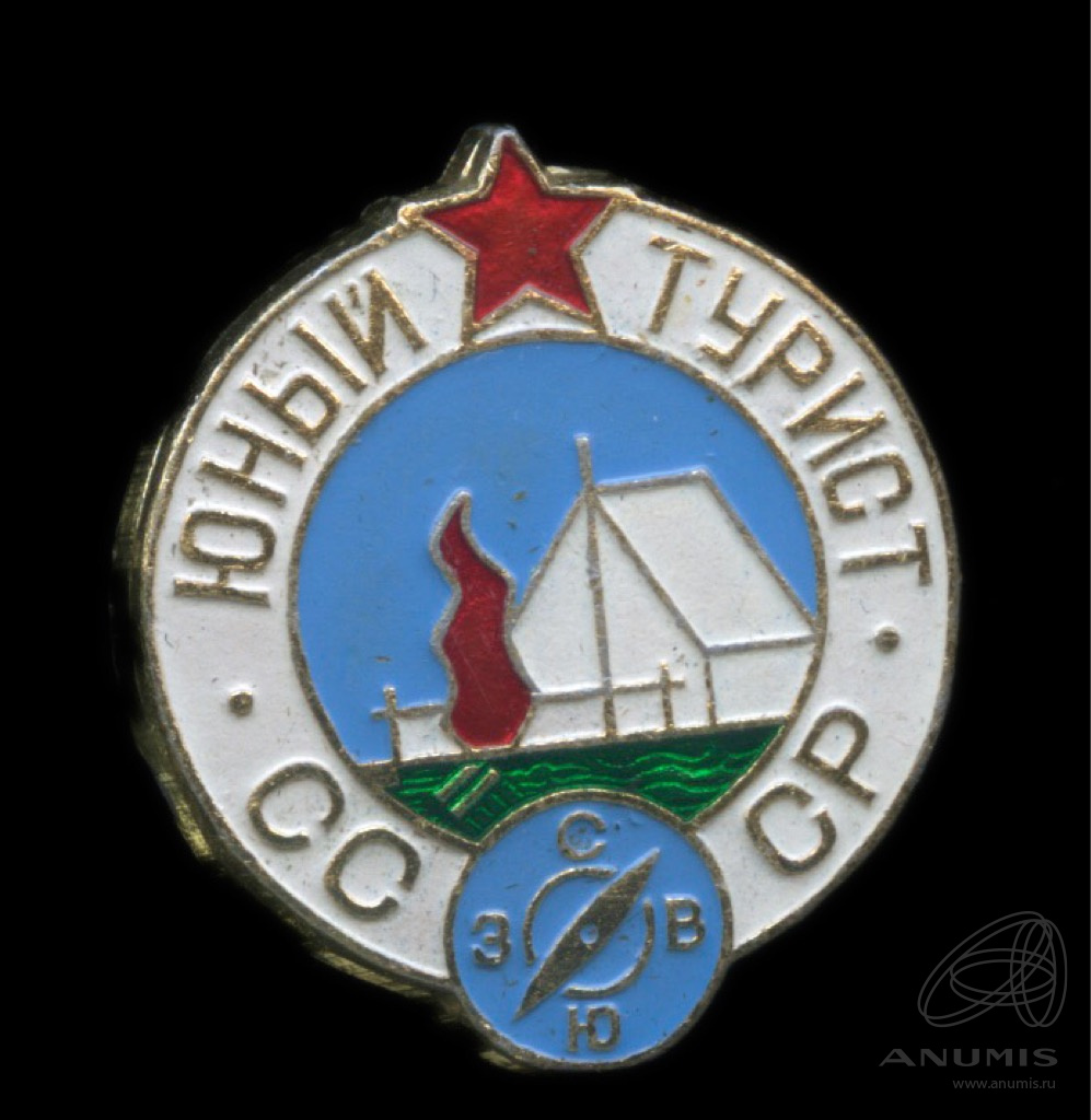 Знак «Юный турист СССР» Al эмаль. СССР. Лот №5341. Аукцион №247. – ANUMIS