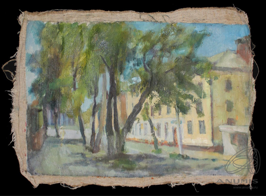 Картина Масло Холст Размер 62×45 см. СССР. Лот №3980. Аукцион №247 ...
