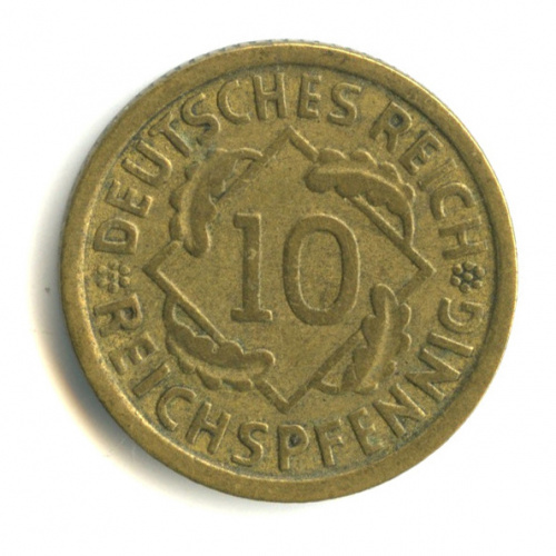 10 рейхспфеннигов 1935 E