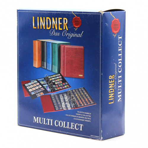 Альбом Lindner (Multi Collect) с шубером без листов (черный), размер 270×245×70. Полный аналог Optima Leuchtturm, формат листа 250×200 мм. Новый. В коробке