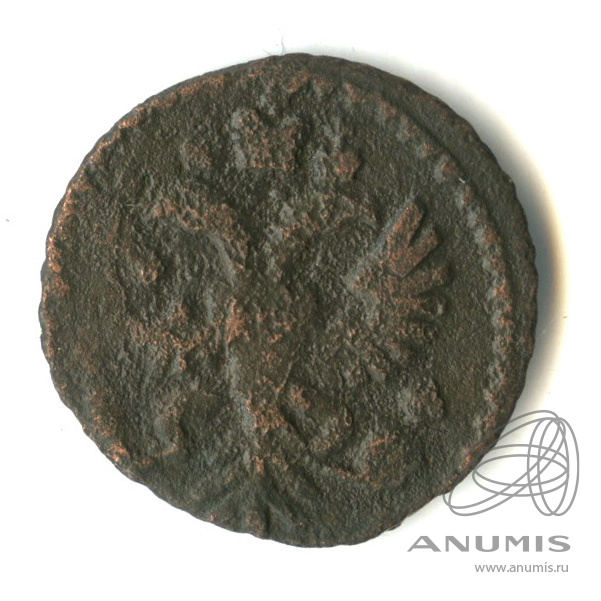 Полушка (¼ копейки) 1731 — (¼ копейки) - Орел 1730 г. На крестовой копейке (Орел 1730 г.)