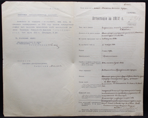 Аттестация 1912
