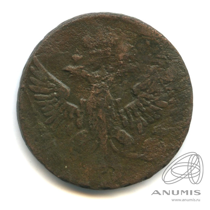 Деньга 1753 — ½ копейки