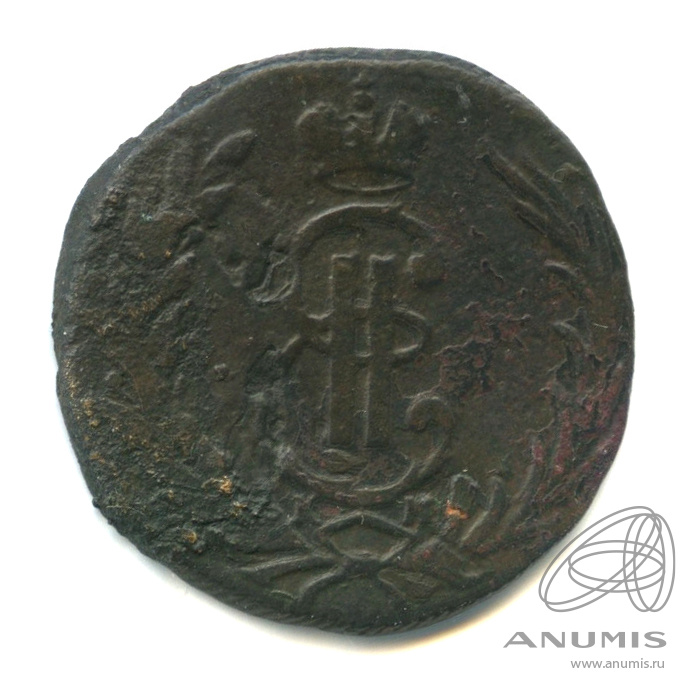 1 копейка 1768 КМ — Сибирская монета