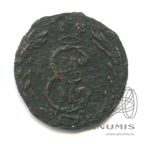 Полушка (¼ копейки) 1768 КМ — (¼ копейки) - Вензель Екатерины II, Сибирь
