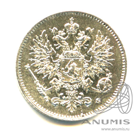 25 пенни 1915 S — Для Финляндии - Яркий штемпельный блеск