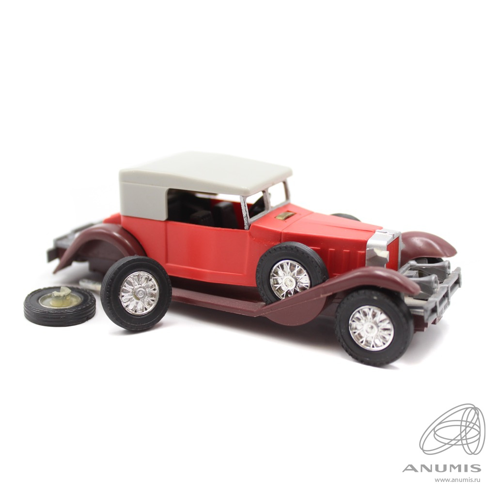 Модель автомобиля 1:43 «ИА-1932, Stutz Bearcat», СССР, «Северодонецкий  приборостроительный завод», 11,5 см. Металл, пластик. С небольшими по…