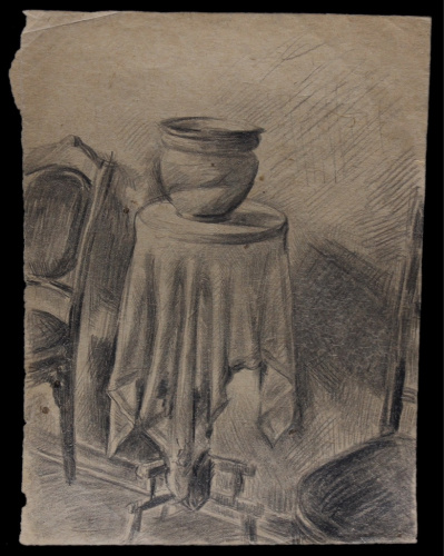 Карандашный рисунок — 19×14,5 см, художник Завьялов