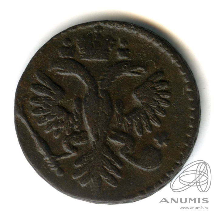 Деньга (½ копейки) 1735 — (½ копейки) - Орел 1730 г (Орел 1730 г.)