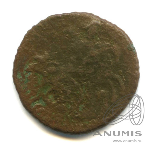 Полушка (¼ копейки) 1768 ЕМ — (¼ копейки) - Вензель императрицы Екатерины II Великой