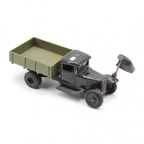 Масштабная модель автомобиля 1/43 «ГАЗ-АА», 11×5 см. Дефекты: С повреждениями