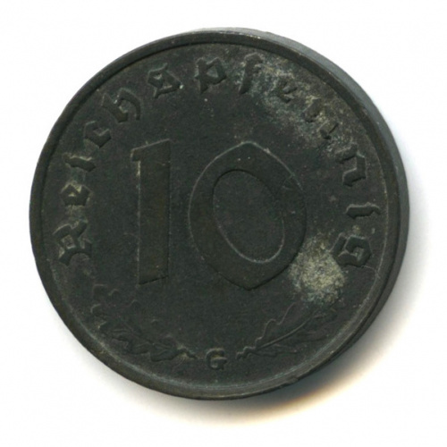 10 рейхспфеннигов 1944 G