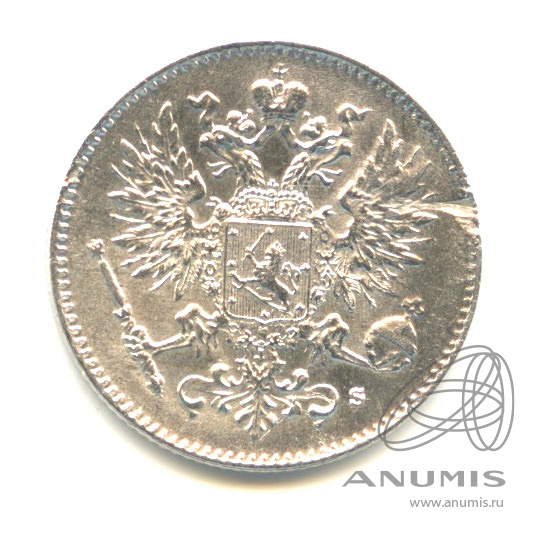 50 пенни 1916 S — Для Финляндии