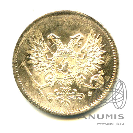 25 пенни 1915 S — Для Финляндии - Яркий штемпельный блеск