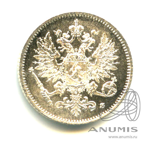 25 пенни 1915 S — Для Финляндии - Яркий штемпельный блеск