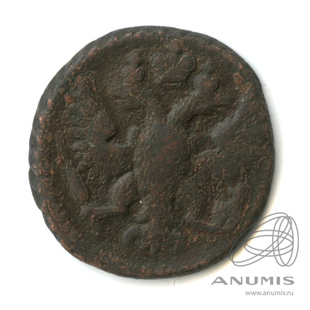 Полушка (¼ копейки) 1748 — (¼ копейки) - Орел г (Орел 1748 г.)