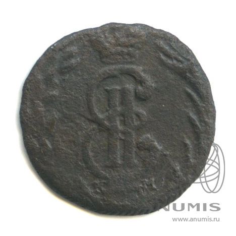 Полушка (¼ копейки) 1768 КМ — (¼ копейки) - Вензель Екатерины II, Сибирь