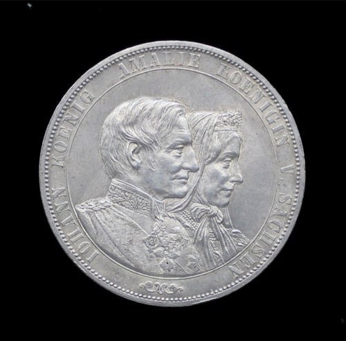 2 союзных талера — Годовщина Золотой свадьбы 1872. Коробка