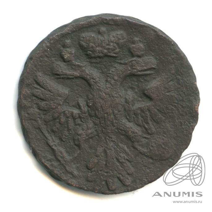Деньга 1739 — (½ копейки) - Орел 1738 г