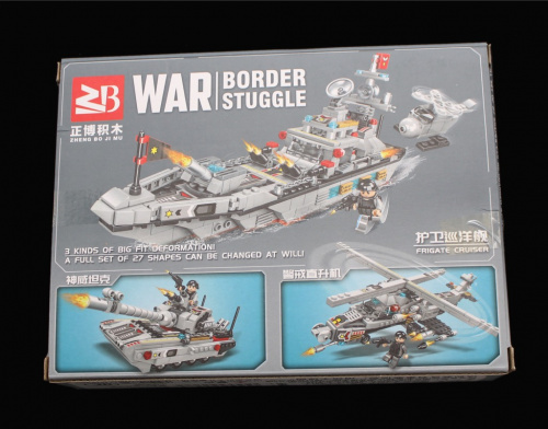 Набор в стиле «LEGO» WAR Border stuggle «Штурмовой корабль» 81pcs./деталей. Новый. № 8002−4. В коробке. 19×14 см