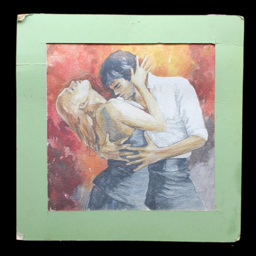 Картина, акварель, 30×30 см
