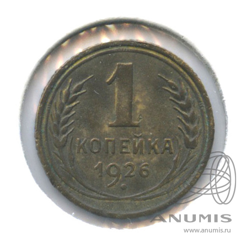 1 копейка 1926 — В холдере. Неочищенная