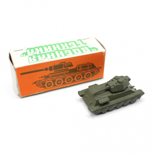 Модель военной техники Танк Т-34. Тульский патронный завод,. Масштаб 1:72.
Металл, пластик, резиновые гусеницы