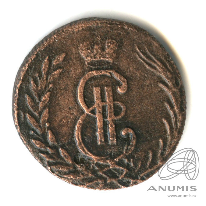 1 копейка 1771 КМ — Сибирская монета КМ. В капсуле