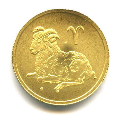25 рублей — Овен 2003 СПМД. В капсуле